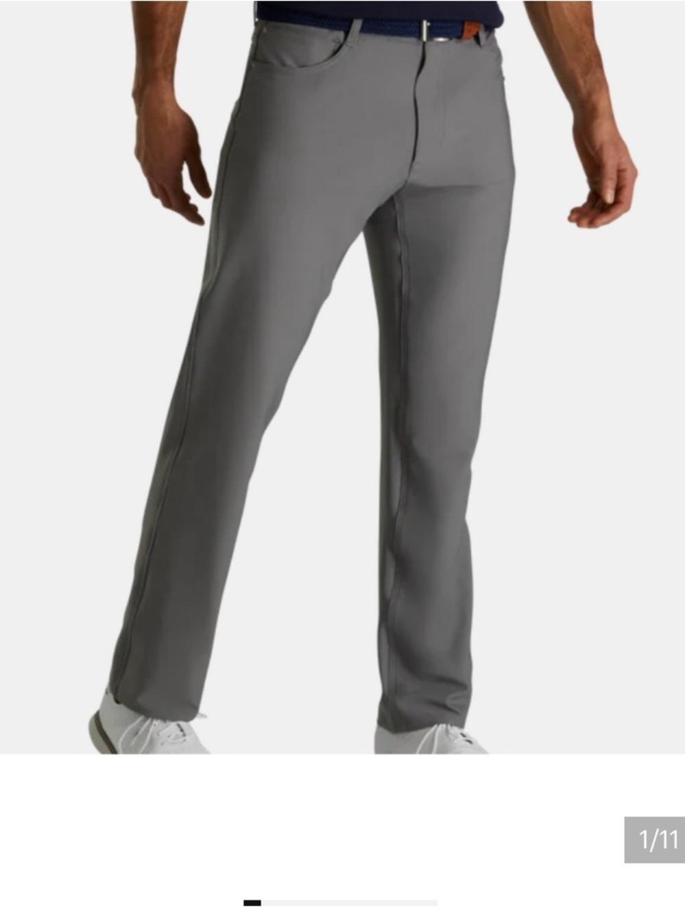 Footjoy Dark Grey Athletic Golf Pants - 38x32